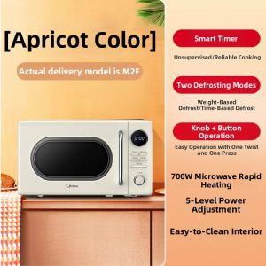 Midea | Mini Retro Microwave Cream Style