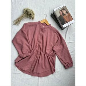 Alya Shirt Baby Crush Kemeja Blouse Wanita Kekinian