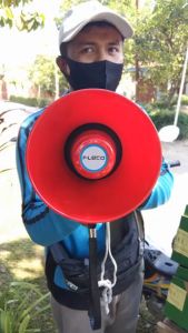 TOA SPEAKER UNTUK JUALAN KELILING Megaphone Toa Charger Fleco YC-130RU Multifungsi USB FLASHDISK MEMORY CARD REKAM SUARA SERINE/ toa buat dagang keliling di motor/ pengeras suara untuk jualan/ toak buat jualan keliling rekaman