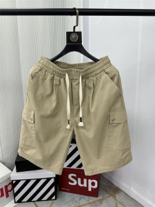 Quần Short Nam Cotton Rộng Rãi Mùa Hè Thời Trang Thoáng Khí Thấm Hút Mồ Hôi Quần Short Nam Đa Năng Thoải Mái Năm Phần