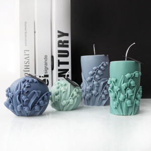 3D Lilies of the Valley Shape Candle Silicone Molds: Making Resin Pillar Aromatherapy Candles, Wax Soap, and Clay Craft