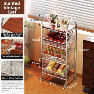 Multifunctional Home Shelving Rack Mobile