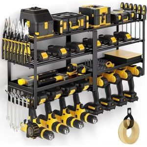 Hand Power Tool Organizer Rack Wall Mounted Floating Tool cabinet Electric Drill Holder Heavy Duty for Workshop Garage Tool Rack