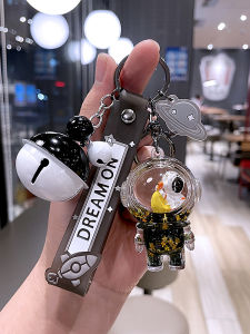 Creative Astronaut Keychain for Men Transparent Acrylic Space Man Backpack Floating Planet Earth Bag Ornament Couple Series