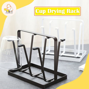 ABS NEW Kitchen Glass Cup Drying Rack Holder for Stylish Home Organizer Mug Storage Easy Clean Pengering Cawan & Gelas Dapur Besi Tahan Karat