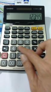 Casio DJ-220D Plus Check & Correct Kalkulator Meja 12-digit Re-check Suara 300 Langkah Dual Power