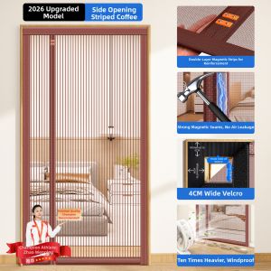 SHULIAN | Magnetic Insect Repelling Door Curtain Easy Installation Magnetic Strip