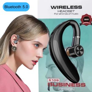 หูฟังบลูทูธแฮนด์ฟรี ไร้สาย แบบเกี่ยวหู ตัดเสียงรบกวนพร้อมไมโครโฟน สไตล์นักธุรกิจ