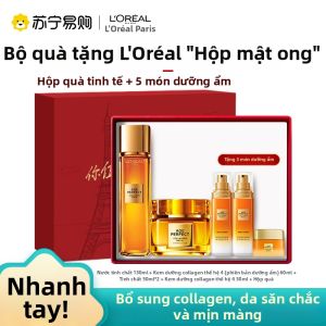 Loreal Collagen Honey Hydrating Skincare Set 2370 Nourishing Moisturizing Anti-Aging Wrinkle Repair Set Face Cream