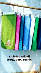 Khăn lau mồ hôi tập yoga gym thể thao đa năng siêu thấm hút nhanh khô mềm mịn an toàn cho da