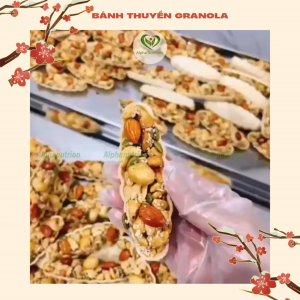 Bánh thuyền mix hạt dinh dưỡng Alpha nutrition ăn kiêng giảm cân tự nhiên đồ ăn vặt healthy