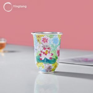 999 Sterling Silver Tea Cup
