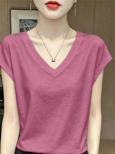 V.C.I | Summer New Loose and Slim V-Neck Short Sleeve T-Shirt