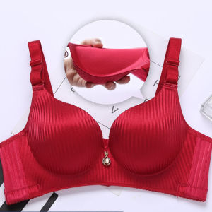 Extra Thick Bra Flat Chest Small Chest Artifact Adjustment Type 8cm Steamed Bun Cup Bra Girl No Steel Ring Underwear