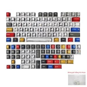 Keycaps Tùy Chỉnh Cá Nhân Hóa Profile Cherry In Chuyển Nhiệt Dành Cho Bàn Phím Cơ Màu Xanh Trắng Đỏ Chủ Đề Manga Game Văn Phòng Nhà Làm Việc.