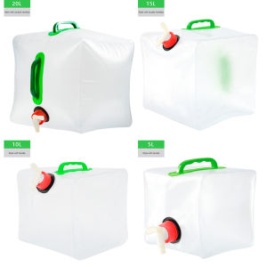 5L/10L/15L/20L túi nước gập được xách tay xô cắm trại lưu trữ nước dung tích lớn không có rò rỉ Nguồn cung cấp thiết bị cắm trại