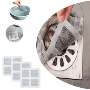 5-20pcsFloor Drain Sticker Shower Net Shower Drainage Cover Floor Sink Filter Screen Bathroom Accessories Disposable Floor Drain