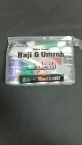 Perlengkapan Mandi Haji Umroh An Nadzhiif Satuan 60 ML Sabun Mandi Travel Sabun Non Parfum Non Alkohol
