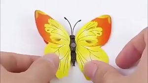 New Style 12Pcs Double Layer 3D Butterfly Wall Stickers Home Room Decor Butterflies For Wedding Decoration Magnet Fridge Decals