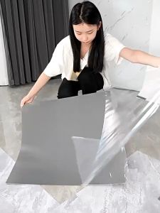 【50PCS】 Floor Stickers Marble Self Adhesive PVC Wear-resistant Waterproof Tiles for Flooring 45x45CM Marble Vinyl tiles Floor Home Improvement Decoration Design Vinyl Mat Sticker for Office Room Bedroom Dining Room and Kitchen