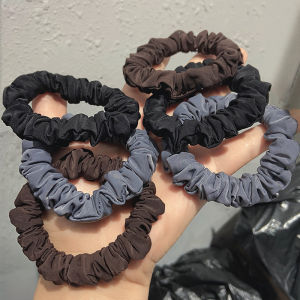 Simple Pure Color Hair Ties for Bun Knots Dongda Gate Style New Arrival Original Design Fabric Hair Bands Fresh out the Oven