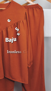 Set Wanita 2 in 1 (Blouse+ Pants) LOOSE CUTTING CEY ironless