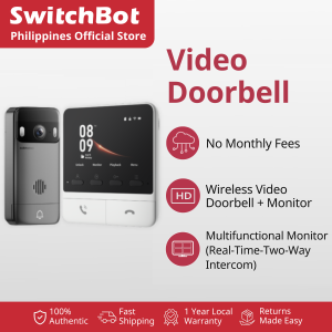 SwitchBot Video Doorbell - 2K Smart Doorbell Camera | No Subscription | 2-Way Audio