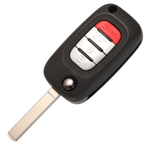 Jingyuqin For Mercedes Benz Smart Fortwo 453 Forfour 2015-2017 3/4Button Flip Remote Smart Car Key Fob 433Mhz ID4A-PCF7952E Chip