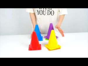 กรวยฝึกซ้อม กรวย 18 ซม กรวยซ้อมกีฬา กรวยซ้อมบอล กรวยซ้อมกีฬา ฟุตบอล มี 3 สีให้เลือก