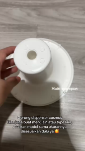 Leher Corong Dispenser Cosmos Universal 17.3 cm tatakan putih dispenser air