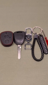 Sarung Kunci Toyota CALYA / AGYA / AVANZA / GRAND Remote Key Leather Case Cover Keychain Accessories