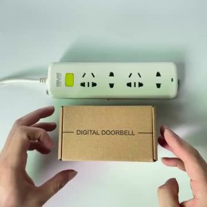 eMastiff | 58 Ringtones Wireless Alarm Guest Welcome Chime Door Entry Bell Doorbell For Home Security Door Ring US EU UK AU Plug No battery