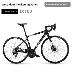 West Biking | High-speed Road Bike Aluminum Alloy 14-speed Internal Wiring Mechanical Disc Brakes
