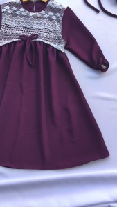 Nazwa Gamis Anak Set Kerudung Dengan Model Kekinian Sedia Ukuran Bayi 4 Bulan Sampai 4 Tahun Bahan Crinkle Airflow