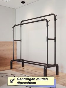 LG Stand Hanger Gawang 150CM Gantungan Baju Besi Stand Hanger Baju Minimalis