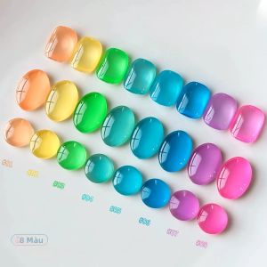 Sơn Móng Tay Dạng Gel Trong Suốt Như Đá 12ML Crystal Paradise Ice Clear 1 Chai Màu Đá Azure Dopamine Dùng Đèn UV/LED Thiết Yếu Cho Mùa Hè Và Bãi Biển