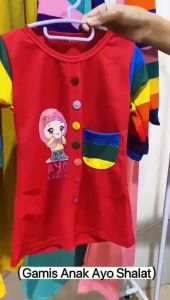 CARLINA Gamis Ayo Shalat Anak Perempuan Soleha Dress Maxy Panjang