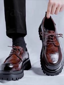 JIANDESAI | Height-Increasing Thick Sole Derby Shoes