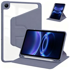 for Xiaomi Redmi Pad 2 SE 9.7 Case with Pen Holder 360 Rotating Acrylic Clear Tablet Cover Funda For redmi Pad 2 SE 2026 9.7inch