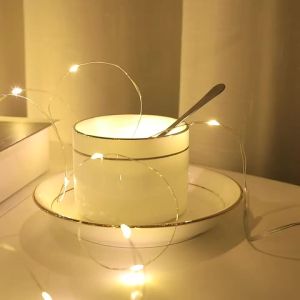 LED Copper Wire String Lights USB Battery Powered Fairy Lights Garland For Camping Garden Party Wedding Christmas Decoration