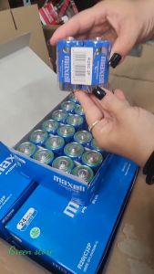 Vỉ 2 viên pin đại xanh Maxell size D Power Ace 1.5V R20C Nhập khẩu Indonesia