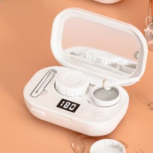 Automatic Ultrasonic Invisible Eye Lens Cleaner Box Corneal Shaping Cleaning Device Beauty Contact Lens Case Instrument