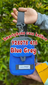 Tas Hp Kalibre 928078 416 Smartphone Case selempang hp pouch sarung hp dompet hp Kalibre 928078416 Blue Grey