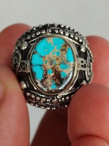 CINCIN BATU PIRUS PERSIA BIRU NATURAL