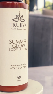TRUJIVA Summer Glow Body Lotion Niacinamide 10% + Vit C + UV Filter 95ml