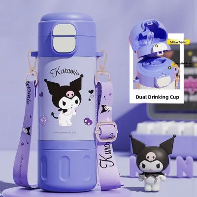 Hello Kitty | Portable Large Capacity Childrens Insulated Cup with Straw and Direct Drinking