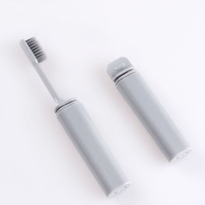 Foldable Travel Toothbrush with Bamboo Charcoal Soft Bristles Individually Packed Portable for Business Trips