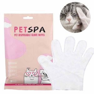 6 Chiếc Găng Tay Thú Cưng Dùng Một Lần Cho Chó Mèo Không Rửa Sạch Giặt Chải Lông Tai & Mắt Khử Mùi Khăn Lau Đồ Chăm Sóc Thú Cưng