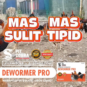 Pit Cobra Dewormer Pro Caplet - Antiparasitic. Mabangis sa Bulate! Ubos Lahat!