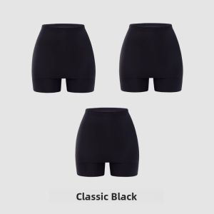 miiow | Ice Silk Safety Pants Womens Skirt Underwear High Waist Seamless Anti-Light Wedding Dress Special Bottoming Triangle Cover-Up